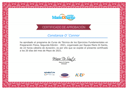 Certificado Final de Aprobación