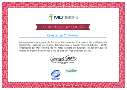 Certificado Final de Aprobación