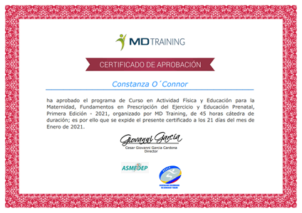 Certificado Final de Aprobación