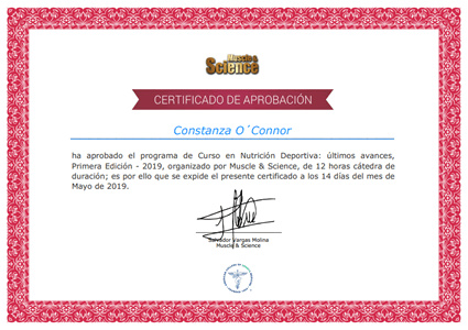 Certificado Final de Aprobación