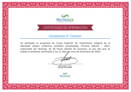 Certificado Final de Aprobación