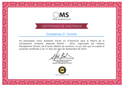 Certificado Final de Asistencia