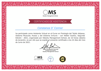 Certificado Final de Asistencia