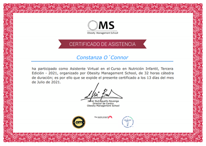 Certificado Final de Asistencia