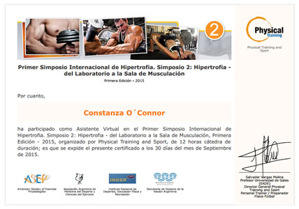 Certificado Final de Asistencia