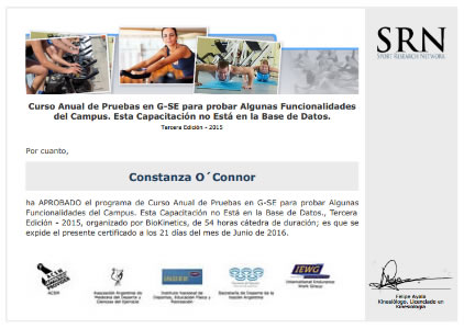 Certificado Final de Asistencia