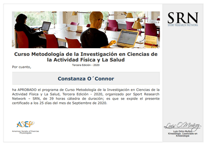 Certificado Final de Asistencia