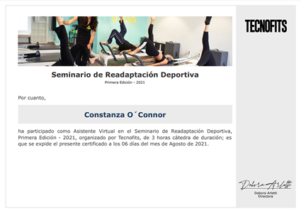Certificado Final de Asistencia