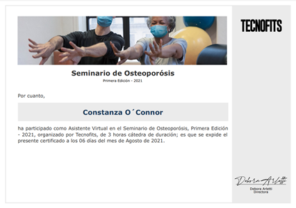 Certificado Final de Asistencia