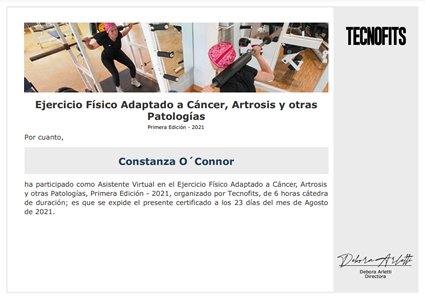 Certificado Final de Asistencia