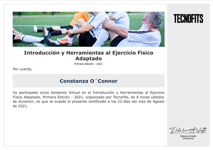 Certificado Final de Asistencia