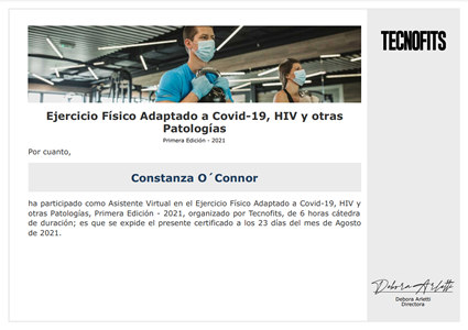 Certificado Final de Asistencia