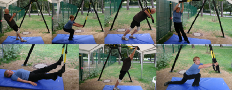 Activación muscular del tronco durante ejercicios de entrenamiento dinámico en suspensión